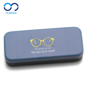 眼镜图案铁皮眼镜盒便携可爱高级感抗压防摔近视眼睛盒子墨镜收纳