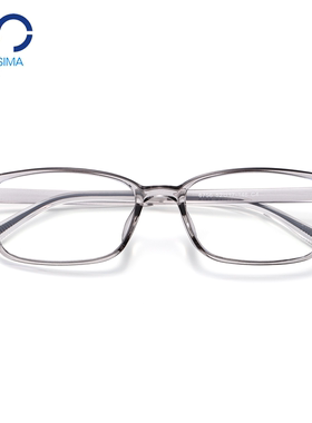 透明超轻TR90近视眼镜框男女可配度数散光休闲舒适防蓝光小方框架