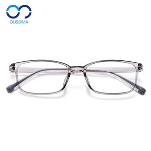 透明超轻TR90近视眼镜框男女可配度数散光休闲舒适防蓝光小方框架