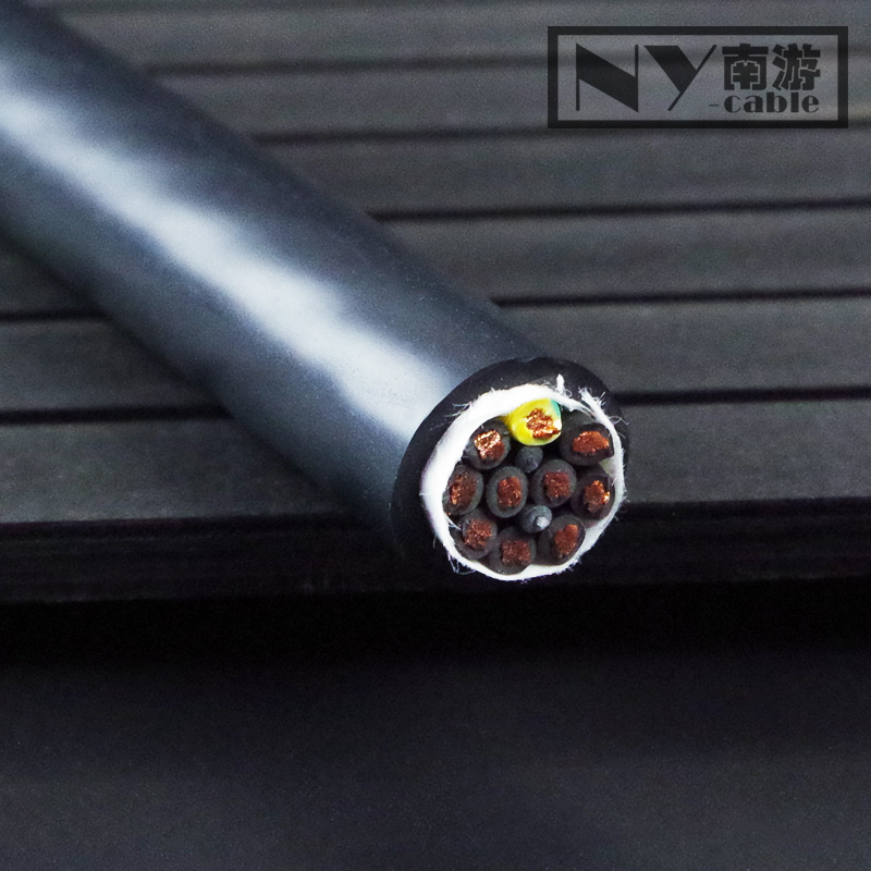 高柔性多芯拖链电缆耐磨耐弯曲折抗拉防水移动电线