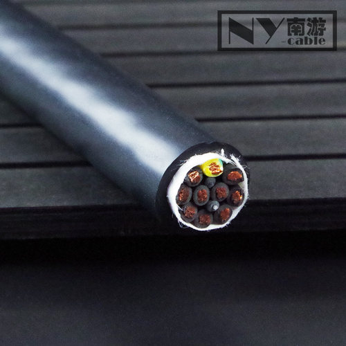 高柔性多芯拖链电缆耐磨耐弯曲折抗拉防水移动电线