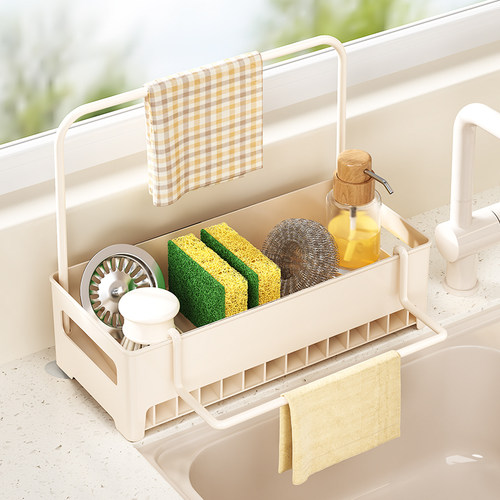 厨房抹布沥水架水龙头收纳置物架