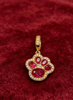 项链女猫爪镶锆石十字链项链小众设计简约气质锁骨链吊坠时尚饰品