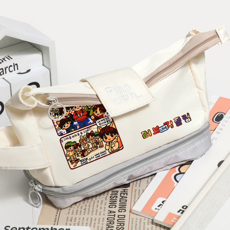 KICKFLIP男团组合同款周边李东花 张主汪 崔旻帝 笔袋学生文具袋