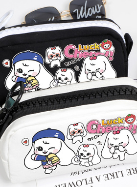 cherry切莉张元英IVE-minive周边同人谷子吧唧学生帆布笔袋文具包