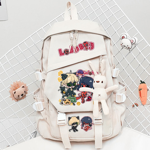 Lady 学生双肩书包背包 bug瓢虫雷迪周边玛丽娜艾俊同人谷子二次元