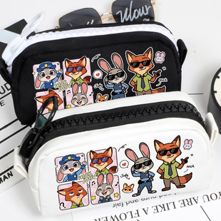 朱迪尼克狐疯狂动物城周边同人谷子吧唧二次元 学生笔袋文具书包包