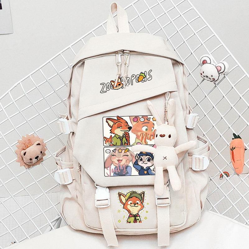 疯狂动物城兔朱迪尼克狐周边书包