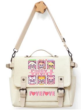 IVE应援周边专辑同款金秋天张元英直井怜帆布单肩书包斜挎包女生