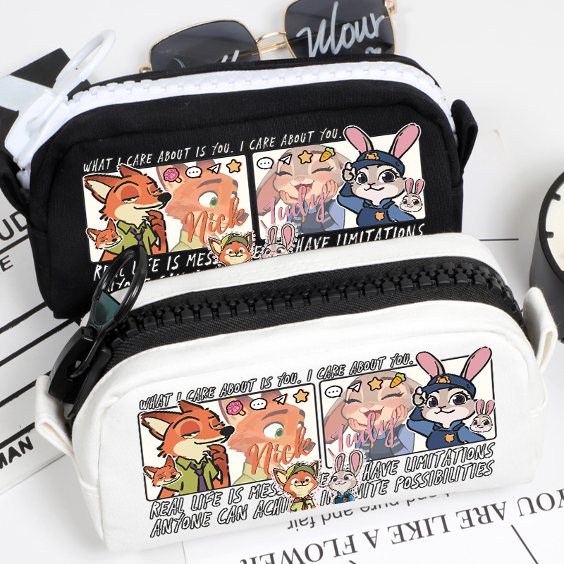 疯狂动物城周边朱迪尼克同人笔袋