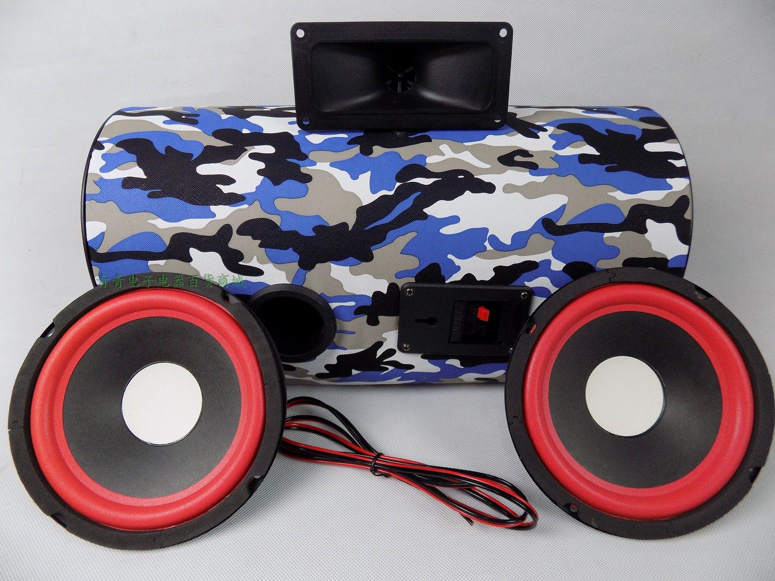 6寸皮革隧道无源音响 双六寸大喇叭 低音炮  彩色无源音箱 配号角