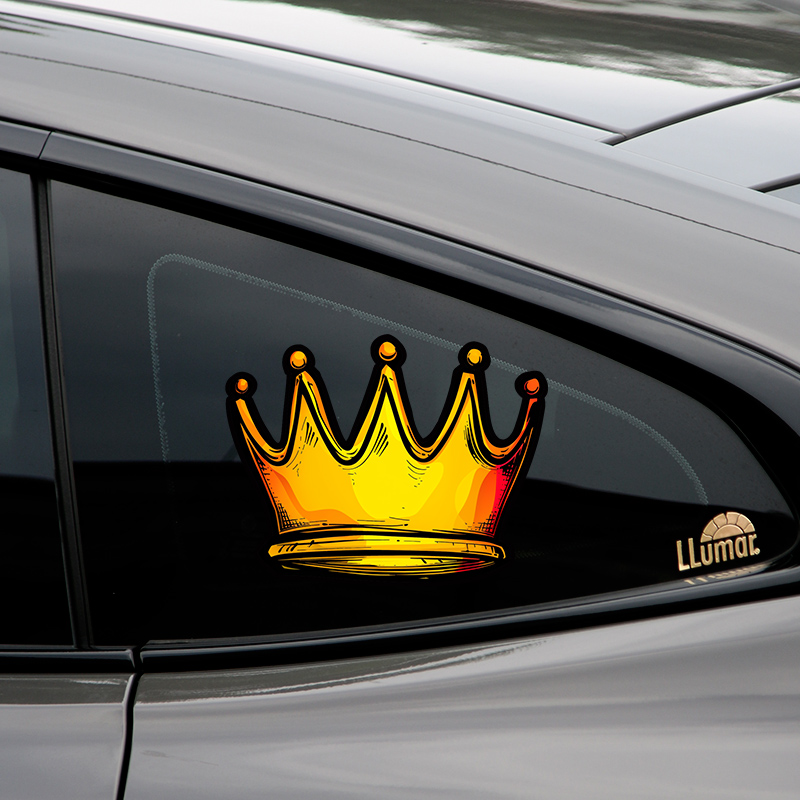 皇冠车贴创意金王冠丙烯风格汽车身玻璃贴画摩托电动车装饰贴纸