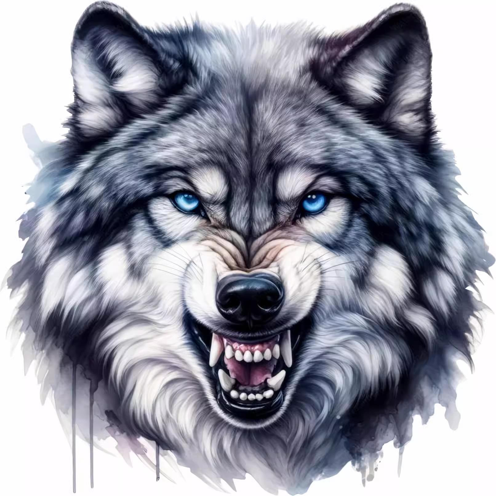 狼图腾3D车贴汽车划痕遮挡车身贴纸个性创意电动电瓶摩托装饰防水