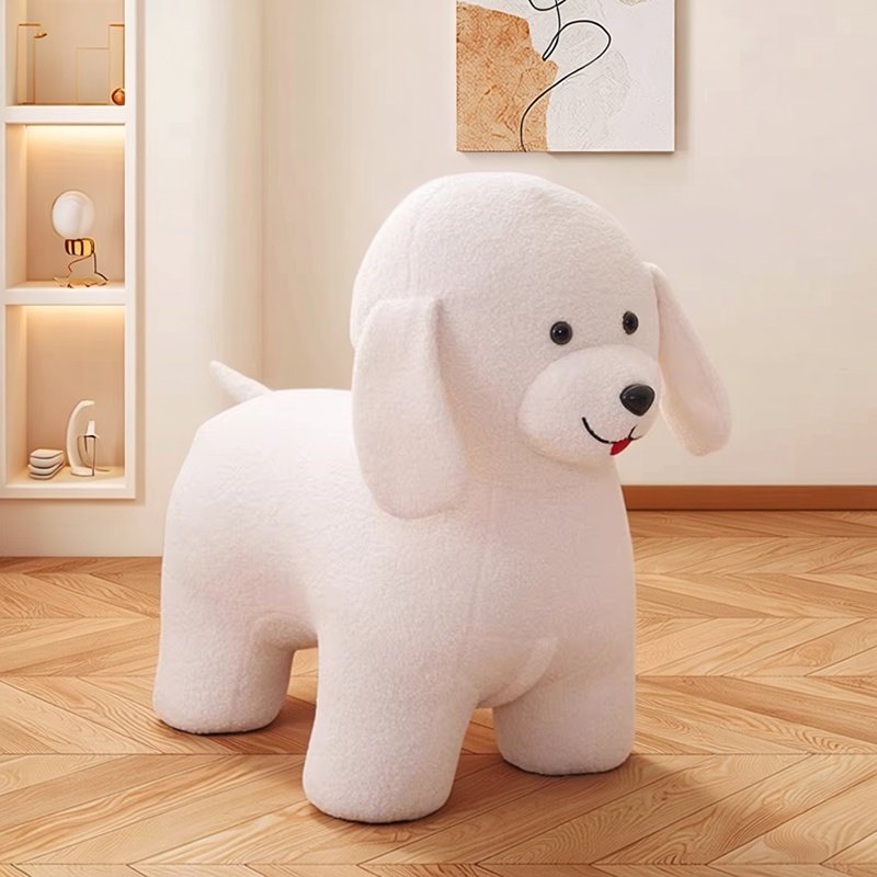 网红小狗椅子坐骑玩偶凳客厅摆件落地动物形凳娃娃儿童座椅矮凳子,住宅家具,矮凳,淘宝优惠券,粉丝福利购,淘宝优惠卷