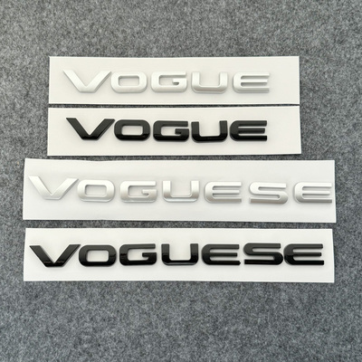 适用路虎揽胜行政版车标 VOGUESE 后尾车厢英文字母标 加长版标志