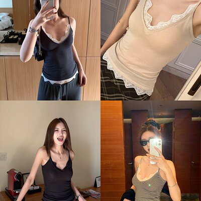 26春夏新款V领背心吊带女