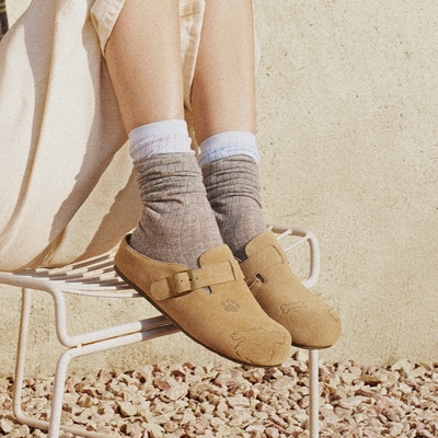 卓诗尼厚底包头半拖勃肯鞋女