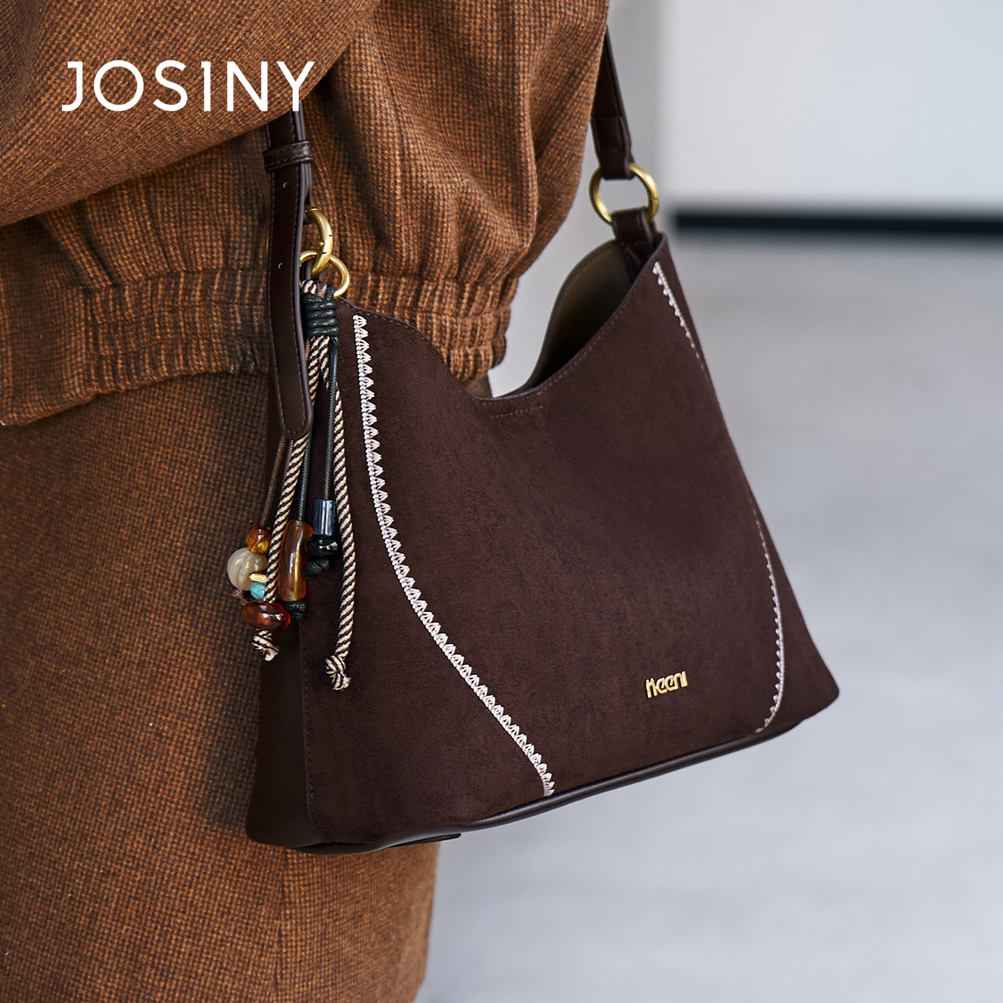 卓诗尼2025新款大容量腋下包