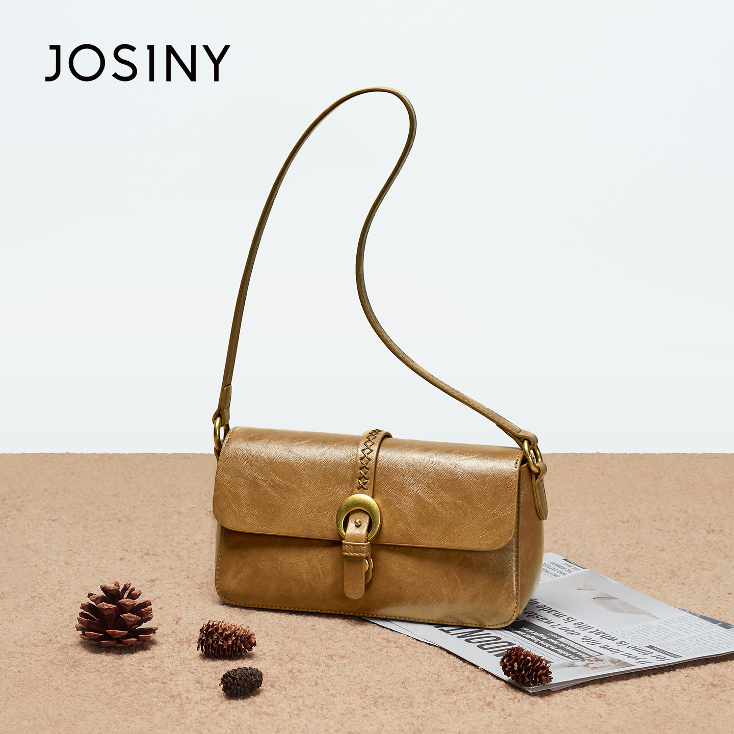 卓诗尼2025新款时尚百搭单肩包