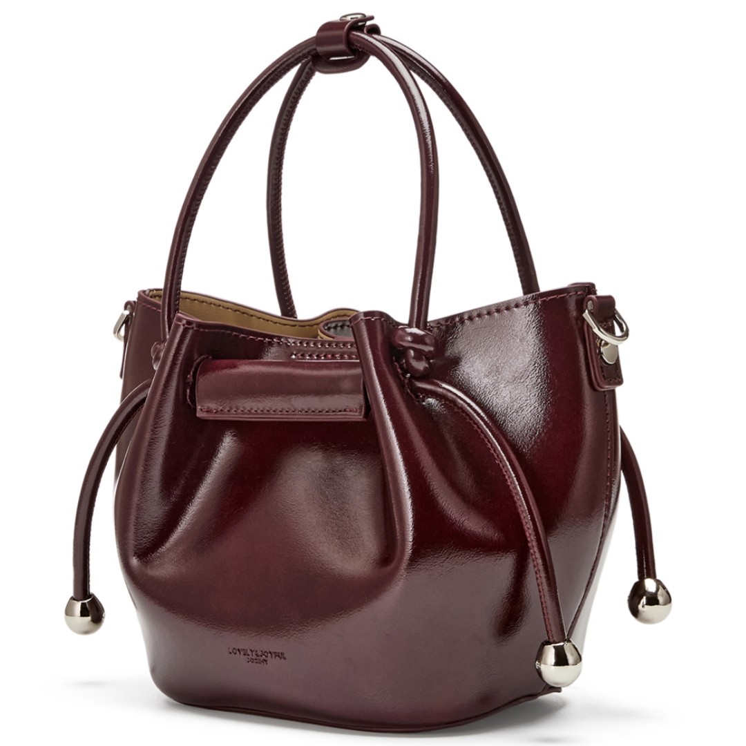 Josiny/卓诗尼2025新款酒红色水桶包女高级感手提斜挎包单肩包,箱包皮具/热销女包/男包,通用款女包,淘宝优惠券,粉丝福利购,淘宝优惠卷