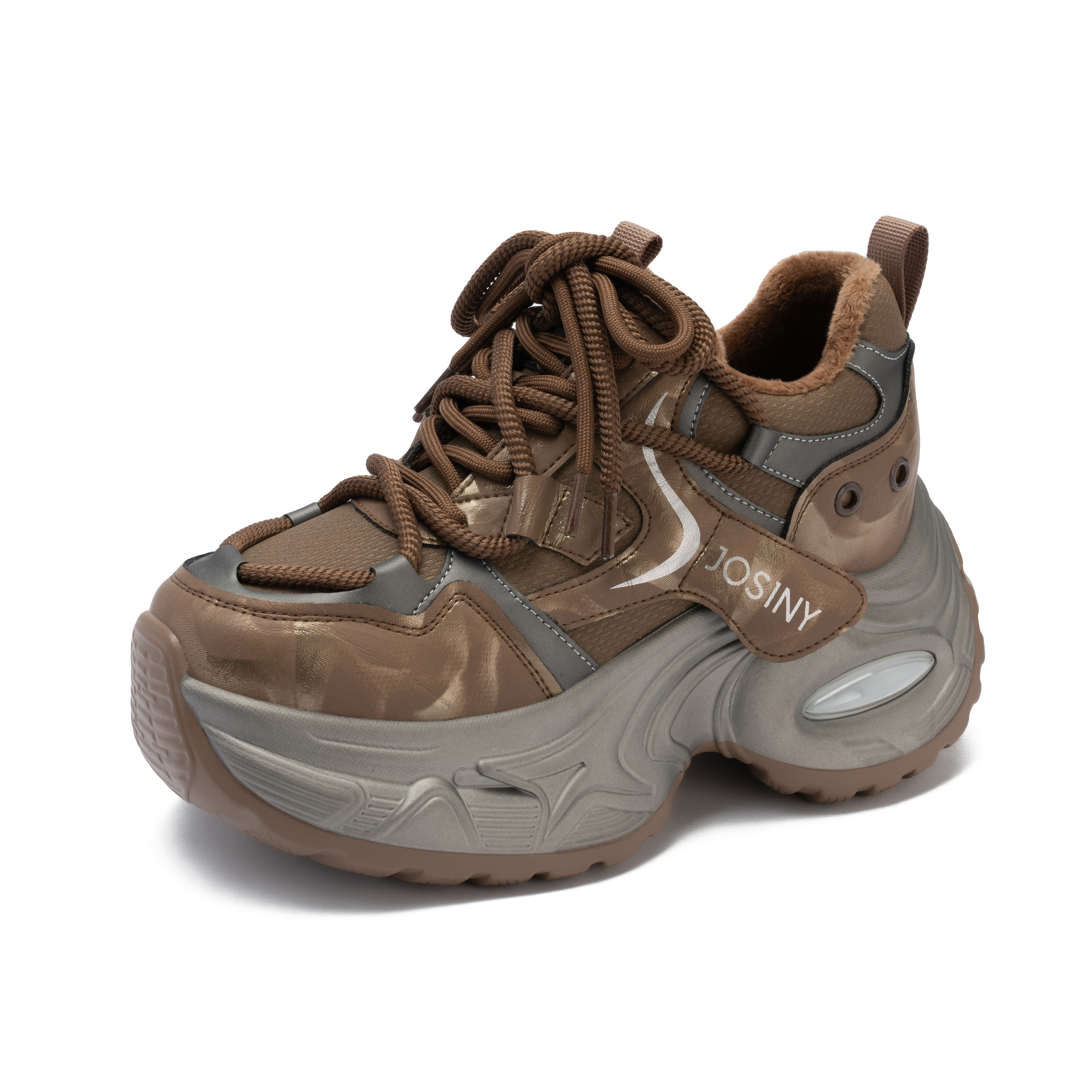 卓诗尼厚底增高老爹鞋