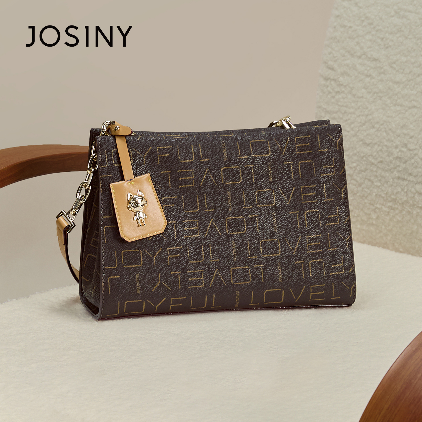 Josiny2025新款老花饺子包