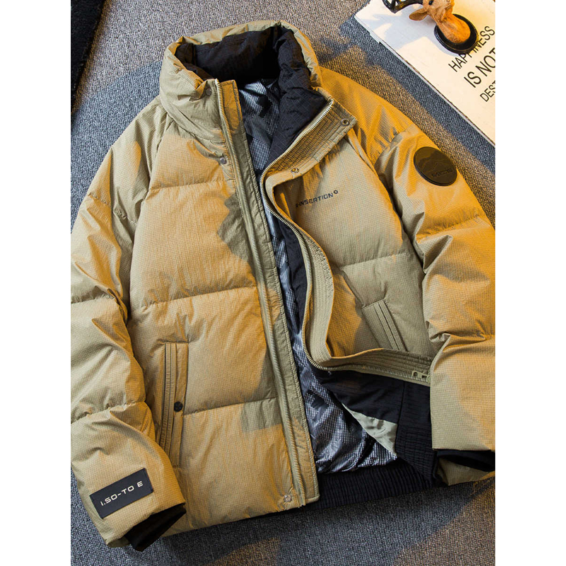 高端石墨烯蓄热立领羽绒服