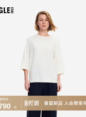 AIGLE艾高女士七分袖T恤速干防晒休闲上衣宽松26年春季新品BT56