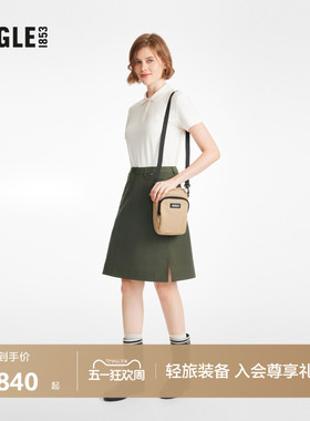 AIGLE艾高女士防泼水半身裙户外休闲百搭半裙夏季超模裙子BB39