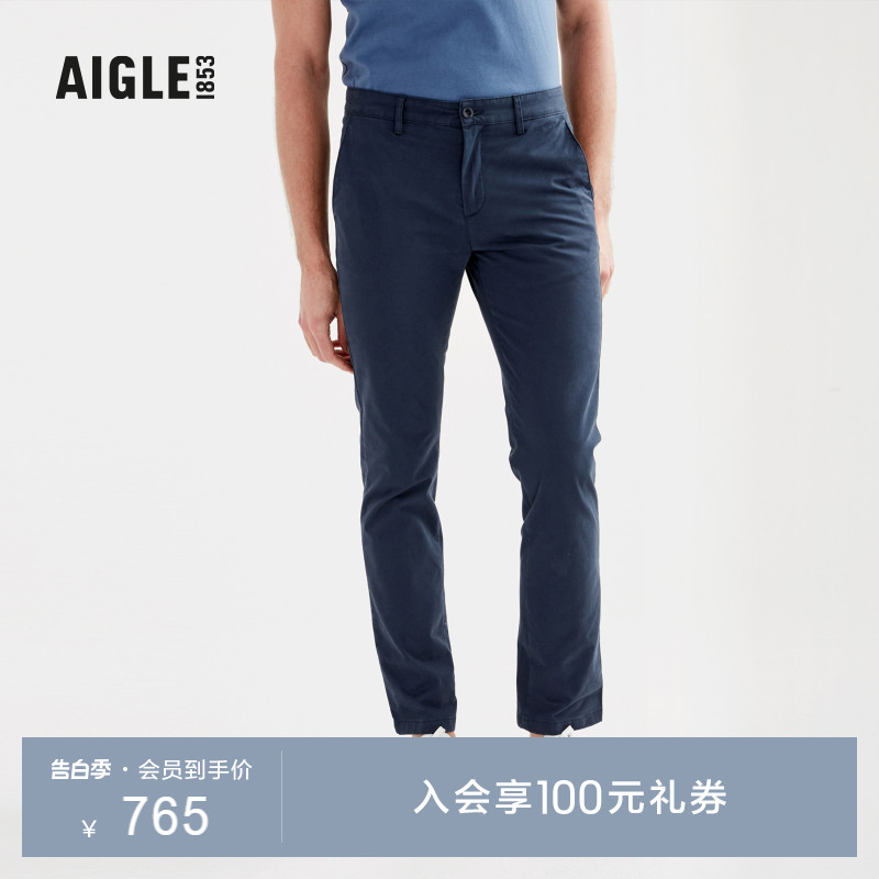 AIGLE艾高春秋款AIW22MBOT002男士户外休闲舒适时尚直筒长裤 户外/登山/野营/旅行用品 户外休闲裤 原图主图