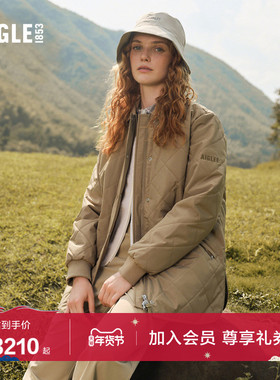 AIGLE艾高女士棉服棉外套PERTEX轻量户外防水冬季保暖棉袄棉衣