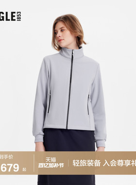AIGLE艾高女士外套软壳衣防泼水法式时尚上衣户外休闲夹克BB01