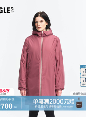 AIGLE MTD随变系列艾高男女通用棉服外套户外保暖长款棉袄BO55