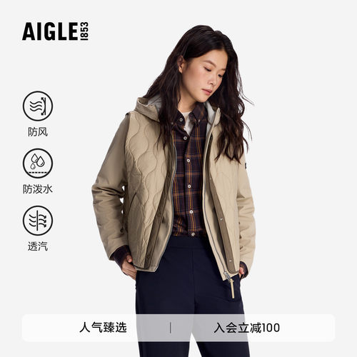 艾高新款马甲外套三合一防泼水