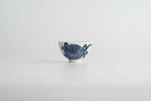 手作搏泥幻化绣球鸡心杯