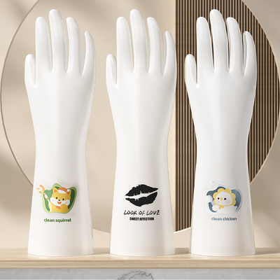丁腈洗碗手套女厨房耐用型家务清洁防水加厚橡胶洗衣服做饭专用