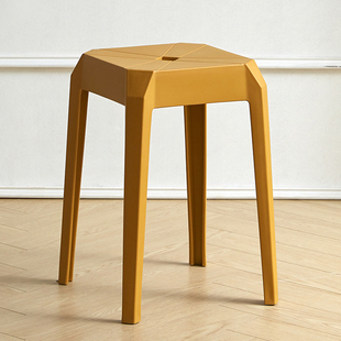 高凳可叠摞餐桌凳圆凳塑胶促 品北欧塑料凳子家用客厅现代简约加厚