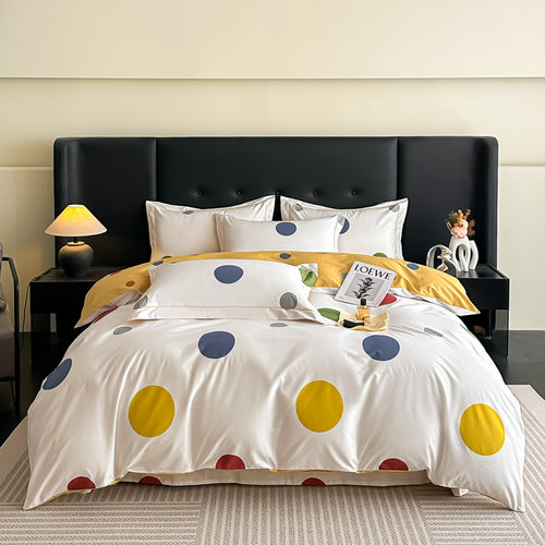 2025新款全棉四件套ins撞色