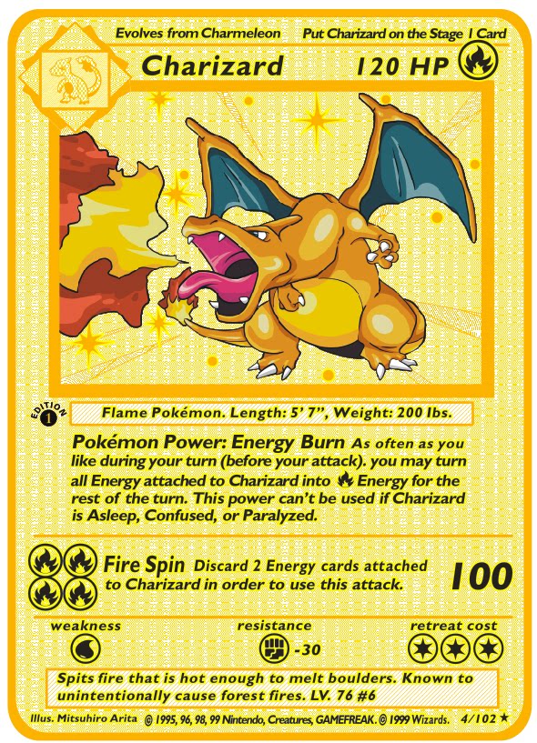 神奇宝贝金卡宝可梦动漫卡皮卡丘超梦喷火龙金属套装