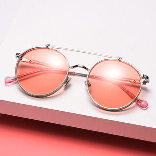 潮大框眼镜男 街拍偏光大圆脸韩版 太阳镜女士防紫外线2020新款 时尚