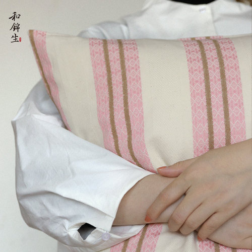 和锦生非遗鲁锦纯棉枕套