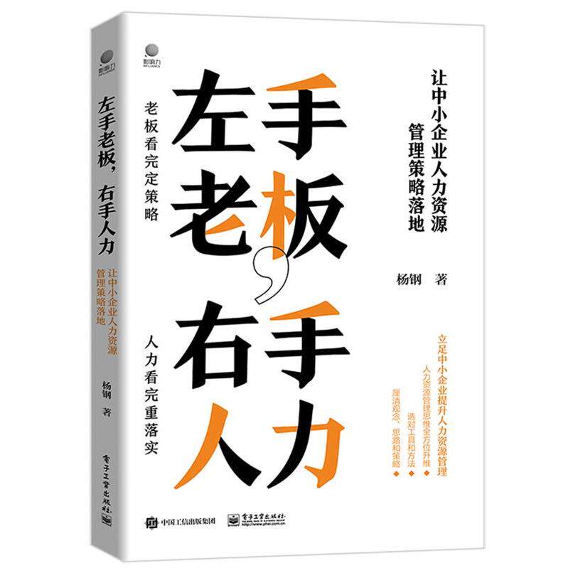 【官方正版】 左手老板,右手人力#cln#让中小企业人力资源管理策略落地 9787121409424 杨钢 电子工业出版社