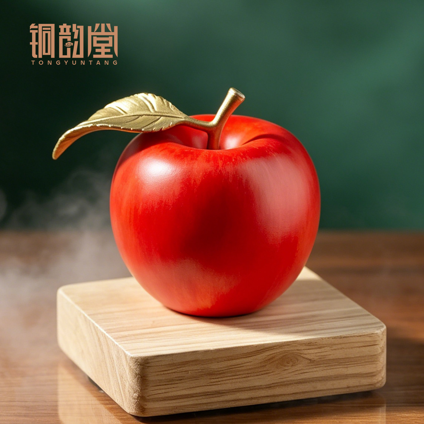 铜苹果摆件客厅桌面装饰仿真吉祥平安果乔迁圣诞节礼物结婚送新人
