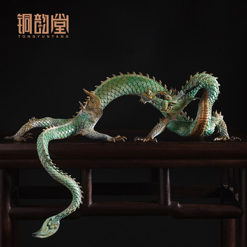 铜神龙摆件五爪金龙乔迁开业礼品
