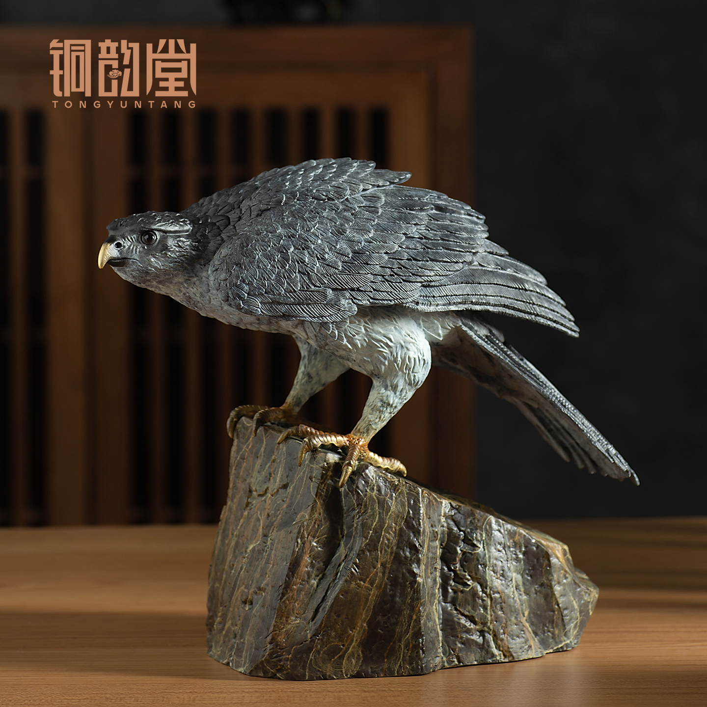 铜老鹰摆件大展宏图开业乔迁礼品