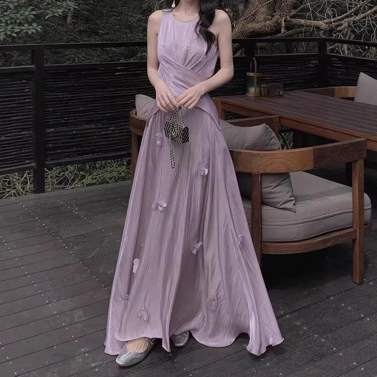 2026新款紫色背心半身裙超火两件套女夏日绝美套装裙子时尚气质款