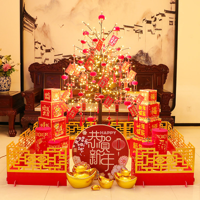 新年装饰灯礼物品套装餐橱窗摆件