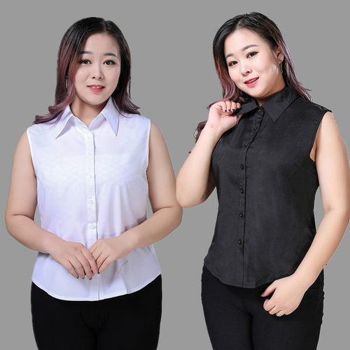 背心式胖mm黑白色百搭风假领子