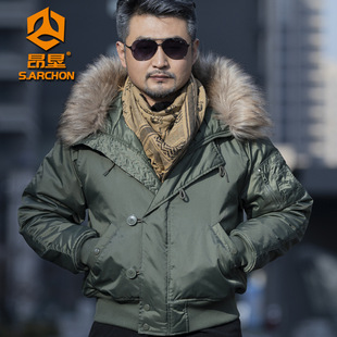 昂垦N2B极地防寒战术棉服男 秋冬保暖短款连帽户外冲锋衣加厚外套