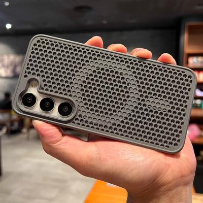 散热蜂窝气孔游戏充电不发热烫三星S24手机壳Galaxys25Ultra硅胶防摔s23FE磁吸无线充电s22plus个性s24+创意